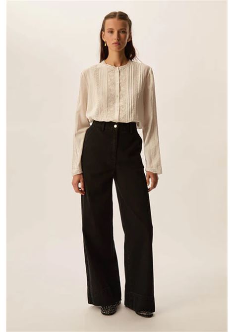 Des Petits Hauts Éternel Écru Embroidered Cotton Voile Blouse Des Petits Hauts |  | 1H250478ECRU